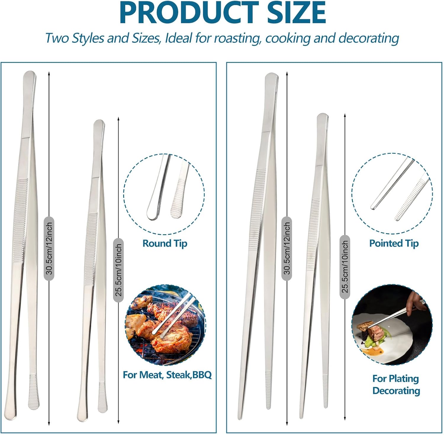 🎁TikTok Last Day Sale - 70% OFF🔥Stainless Steel Kitchen Tweezers