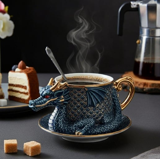 🔥LAST DAY 49% OFF - 🐉☕️Dragon Shaped Coffee Cup