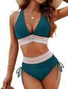 🔥Last Day Promotion 70% OFF💥2025 High Waisted Tummy Control Color Block Bikini Sets