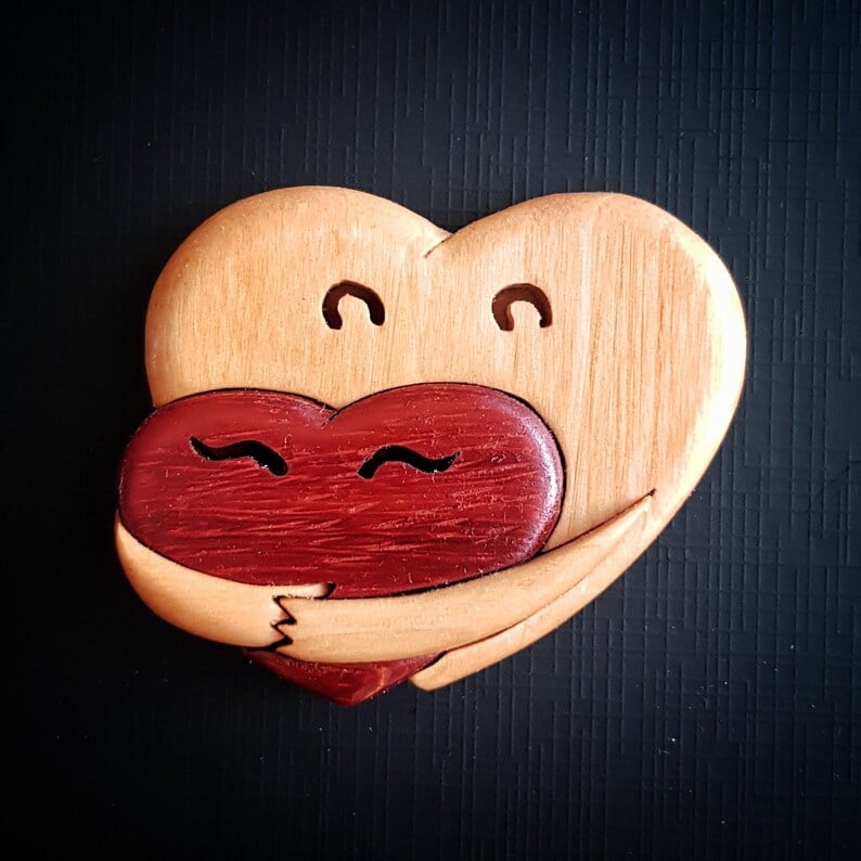 🎅Christmas Sale 49% OFF🫂A Hug From My Heart For You💟 (Handmade Wood Carvings)