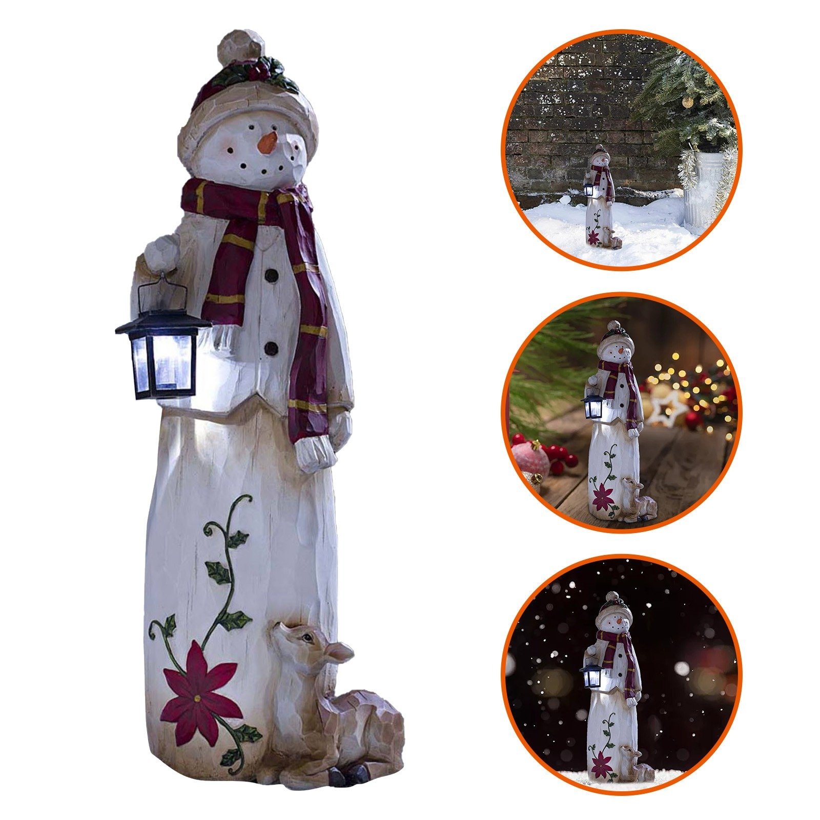 🎄Last Day Sale 70% OFF🔥Woodland Snowman with Electronic lamp