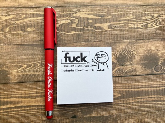 🎁LAST DAY 65% OFF🔥  Fresh Outta Fxxks Pad and Pen (BUY 3 SAVE 5%)