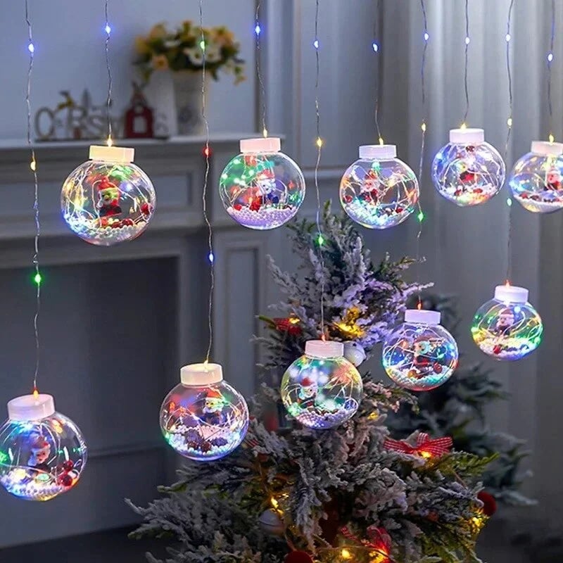 🔥Last Day Promotion - 70% OFF🎁🎄Christmas Led Wishing Ball String Lights Decorations