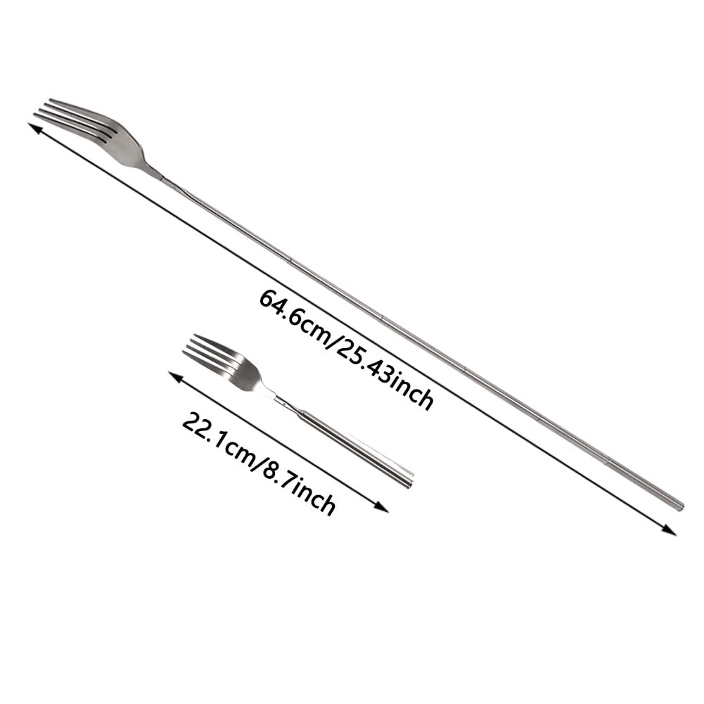 Last Day 70% OFF🔥Telescopic Stainless Steel Fork-Buy 2 Get 1 Free