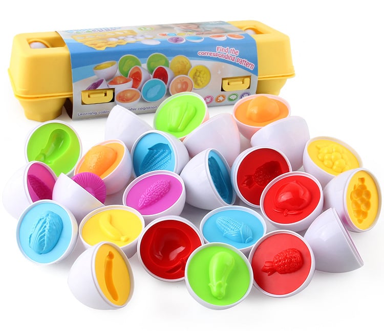 (🔥Last Day Promotion- SAVE 48% OFF)MTSR Education-Color & Shapes Matching Egg Toy