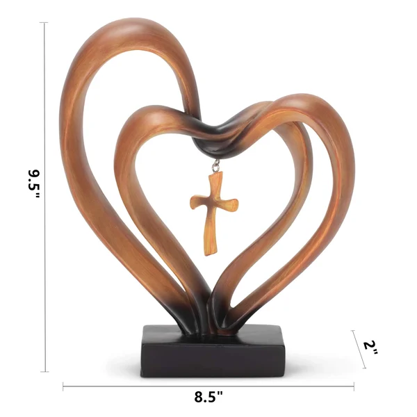🔥Handmade Jesus Entwined Hearts Cross💞-Buy 2 Get Free Shipping