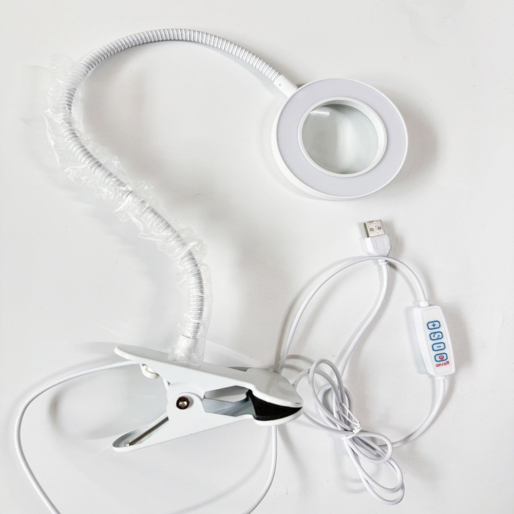 💥LAST DAY SALE 50% OFF💥Magnifying Glass Clip-On Desk Lamp⚡Buy 2 Free Shipping