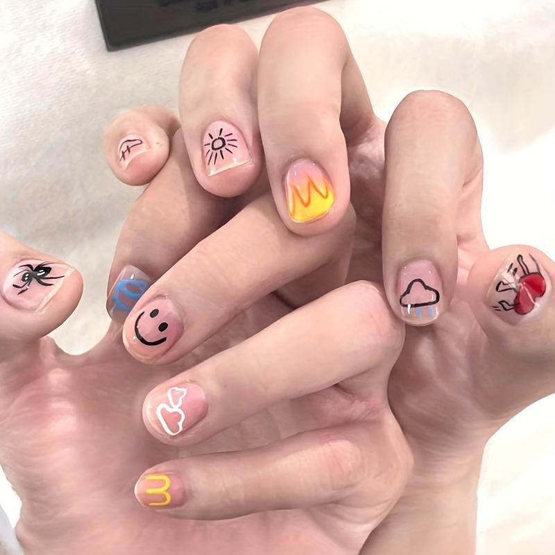 🎨12 Color Nail Doodle Pen for DIY Nail Art