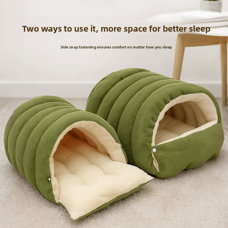 🎁TikTok Last Day Sale - 70% OFF🐈Removable and Washable Winter Closed-off Cat Bed💝