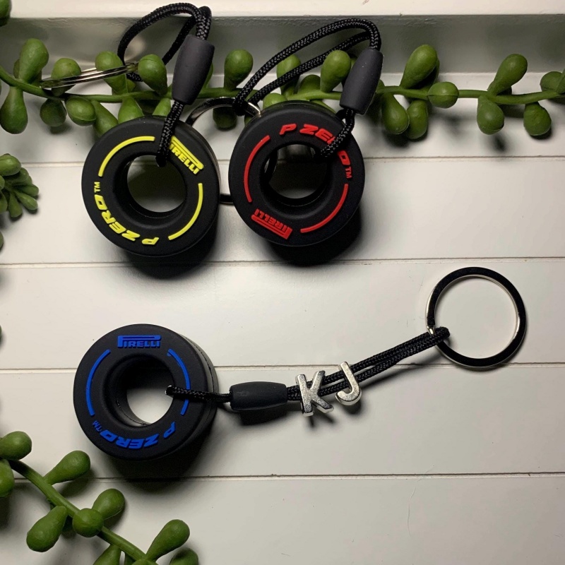 F1 Tyre Wheel Keychain