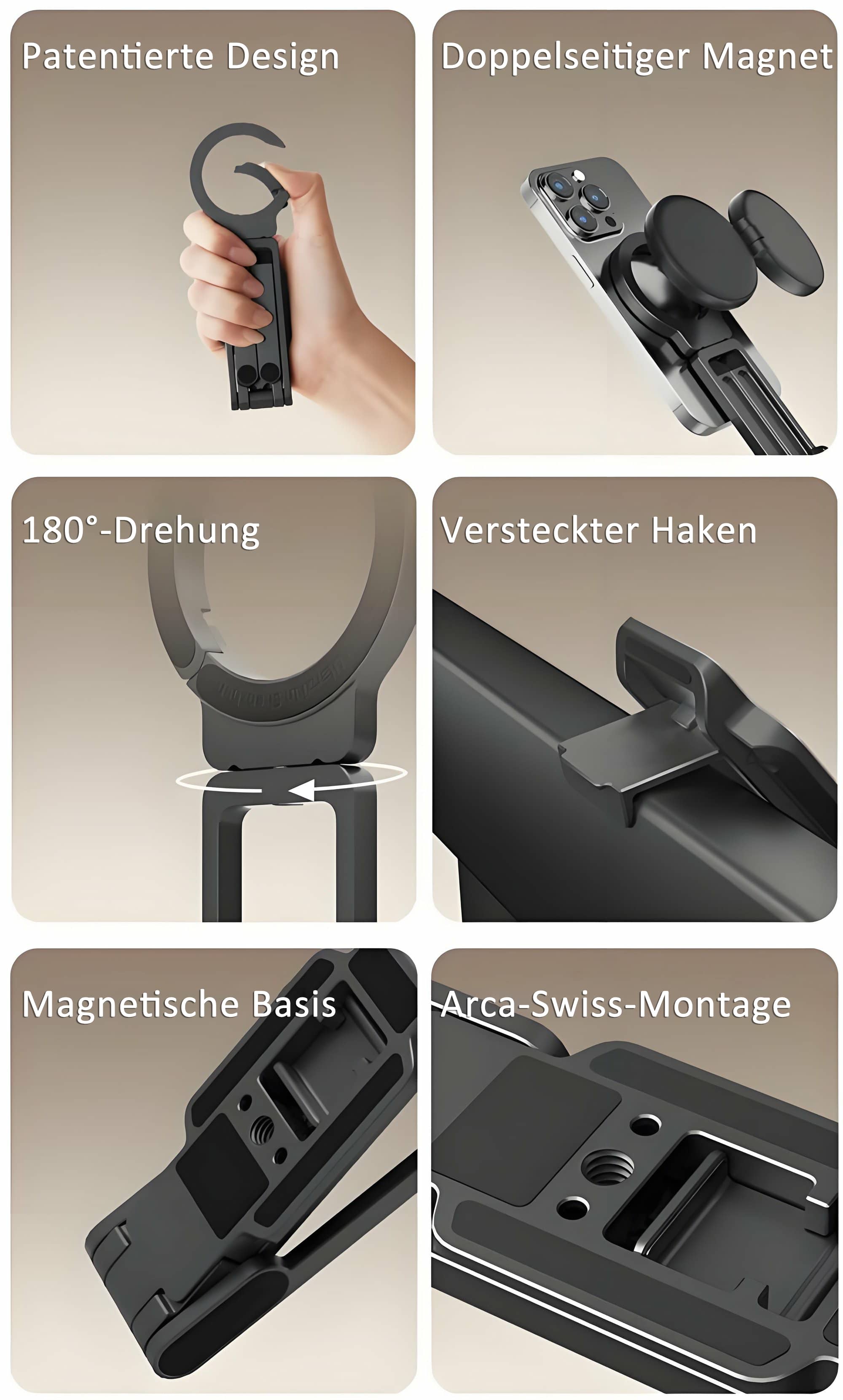 🔥Heißer Verkauf 49% Rabatt🔥Mini-Stativ mit starker Magnetbefestigung