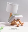 💥LAST DAY SALE 50% OFF💥Wooden Robot Shape Table Lamp