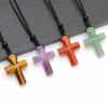 ✝️100% Handmade Natural Crystal Cross Necklace