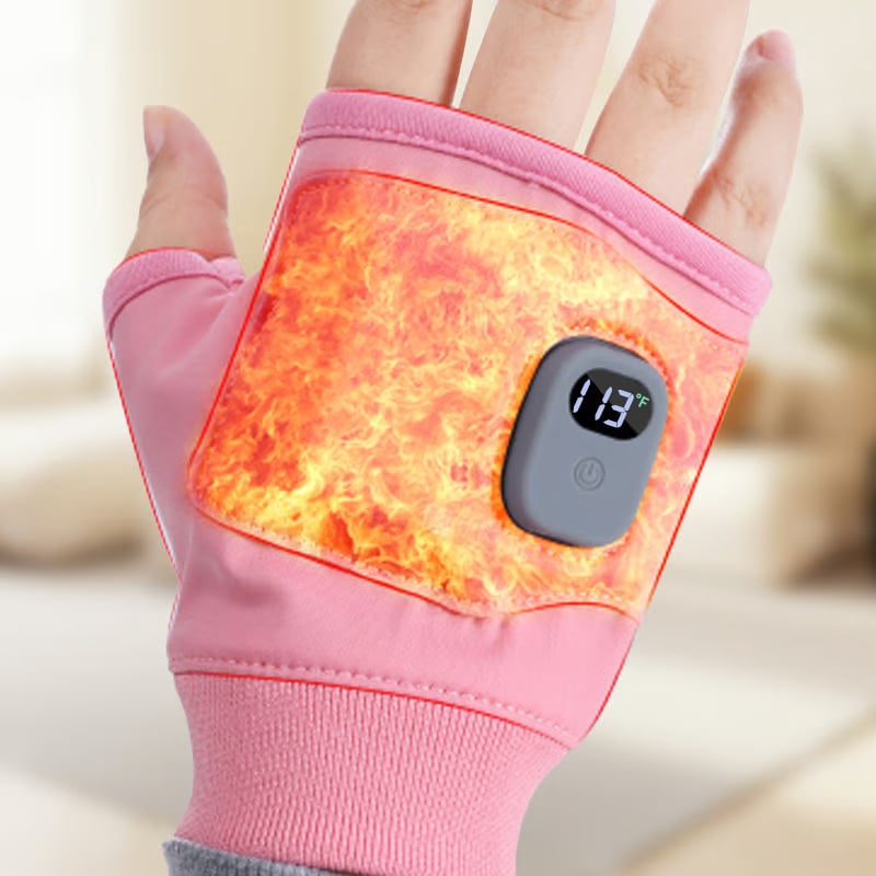 🔥LAST DAY SALE 70% OFF💥Smart Thermostatic Heated Fingerless Gloves