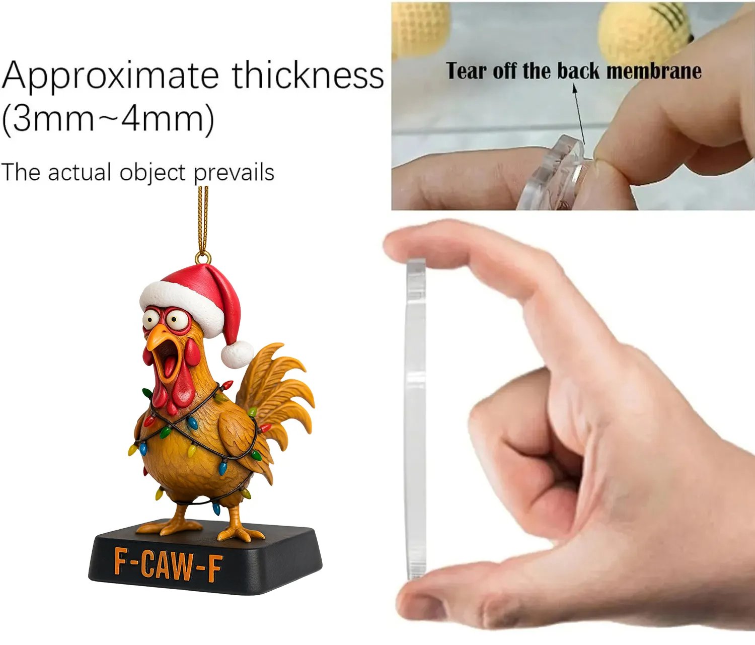 Trendy Funny F-Caw-F Chicken Advent Calendar 2025