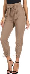 GRACE KARIN Womens Casual High Waist Pencil Pants with Bow-Knot Pockets for Work