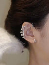 White Pearl Non-Piercing Clip Earrings