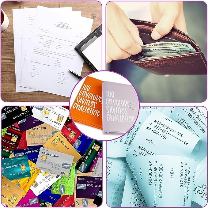 100 Envelope Savings Challenge™💰 Easily save $5,050