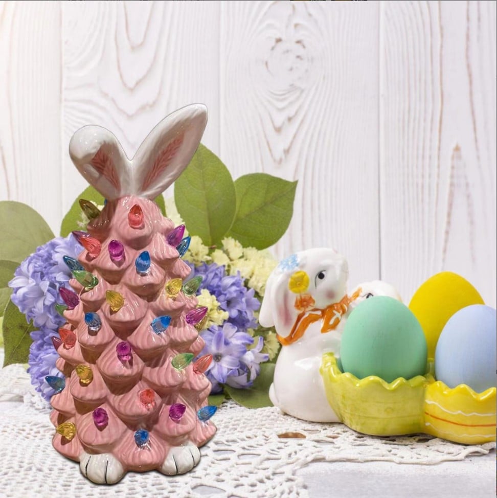 (🔥HOT SALE NOW 49% OFF)🐰🐰Easter Pink Bunny Tree-Buy 2 Free Shipping