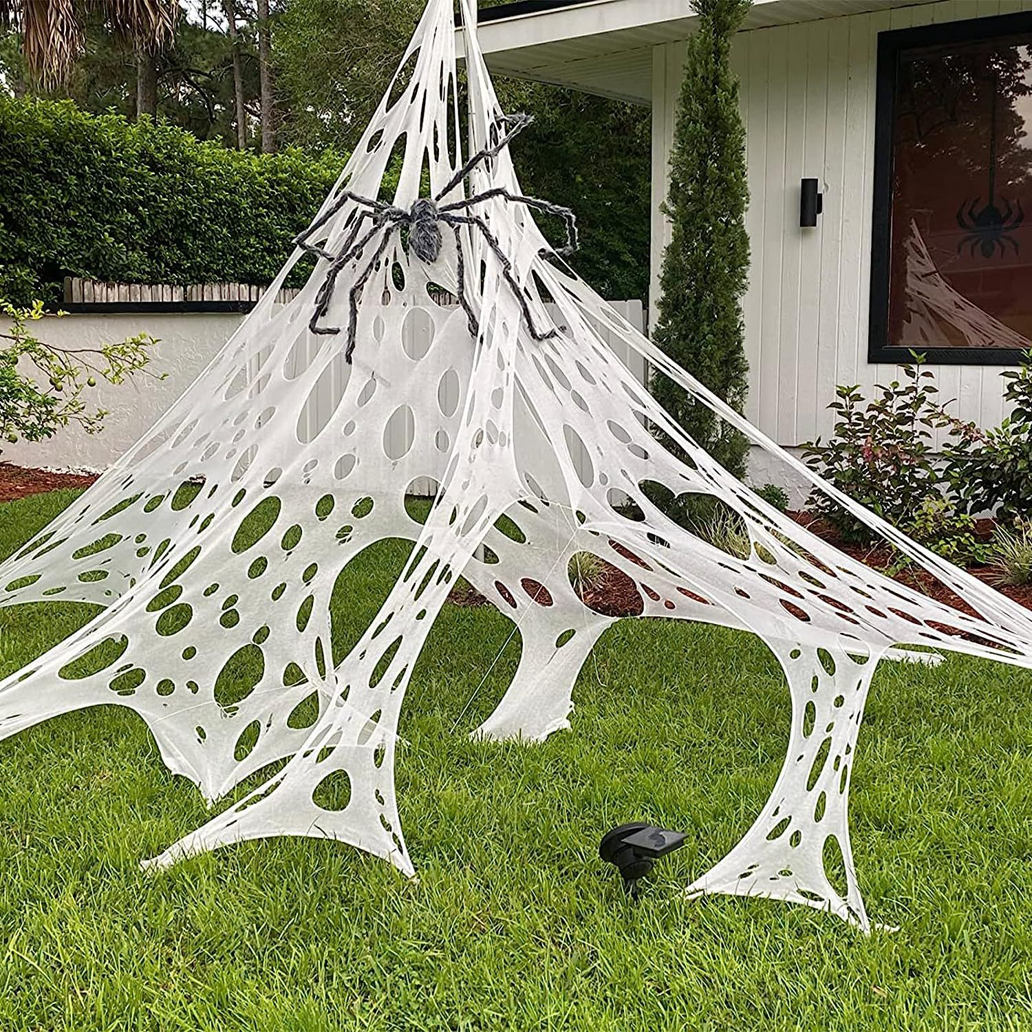 🎃🕷 Giant Stretchy Netting Spider Web Halloween Decorations