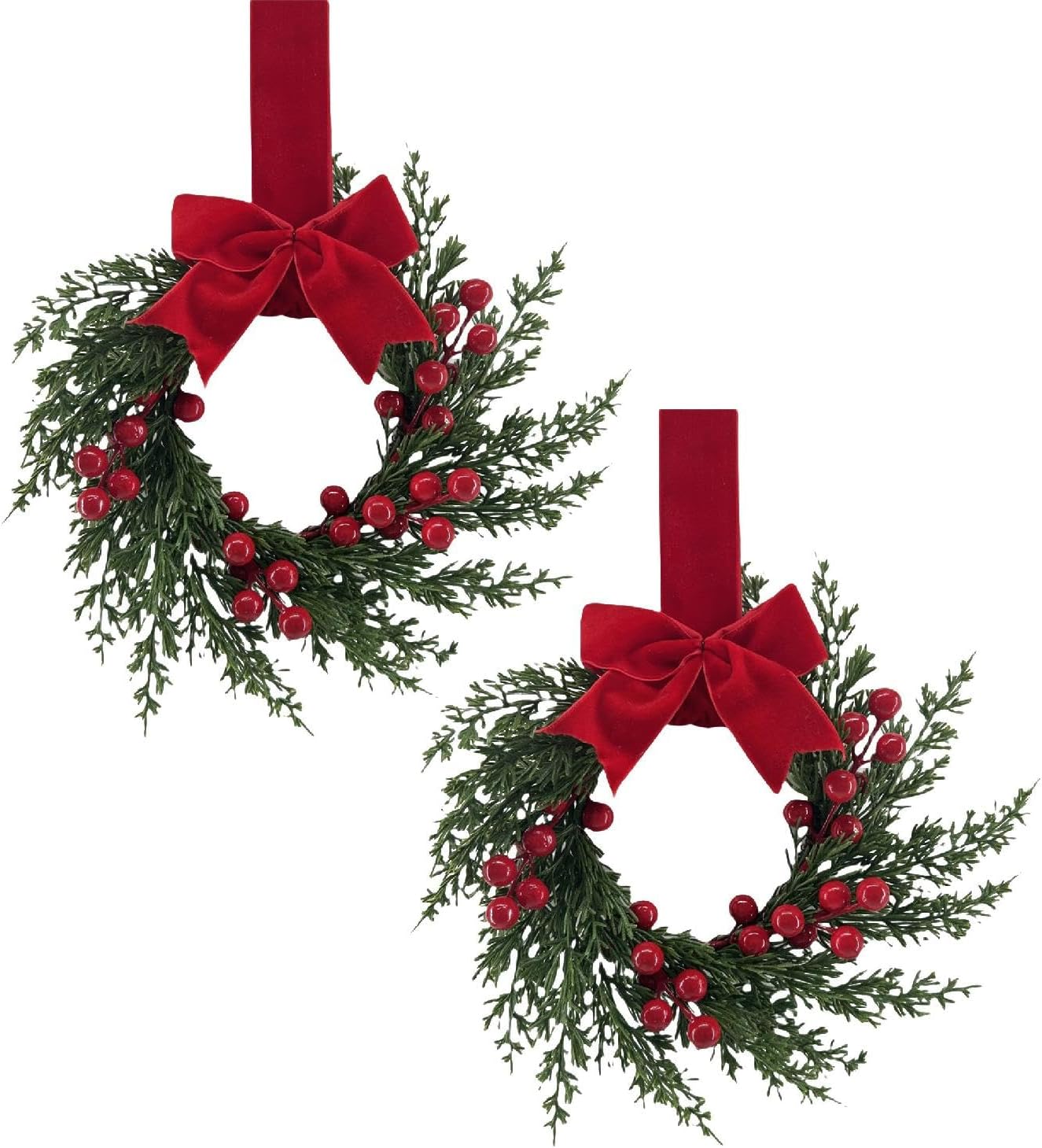 🔥Last Day Promotion 70% OFF🎅Mini Christmas Wreaths for Cabinets⚡Buy 3 Get 1 Free