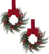 🔥Last Day Promotion 70% OFF🎅Mini Christmas Wreaths for Cabinets⚡Buy 3 Get 1 Free