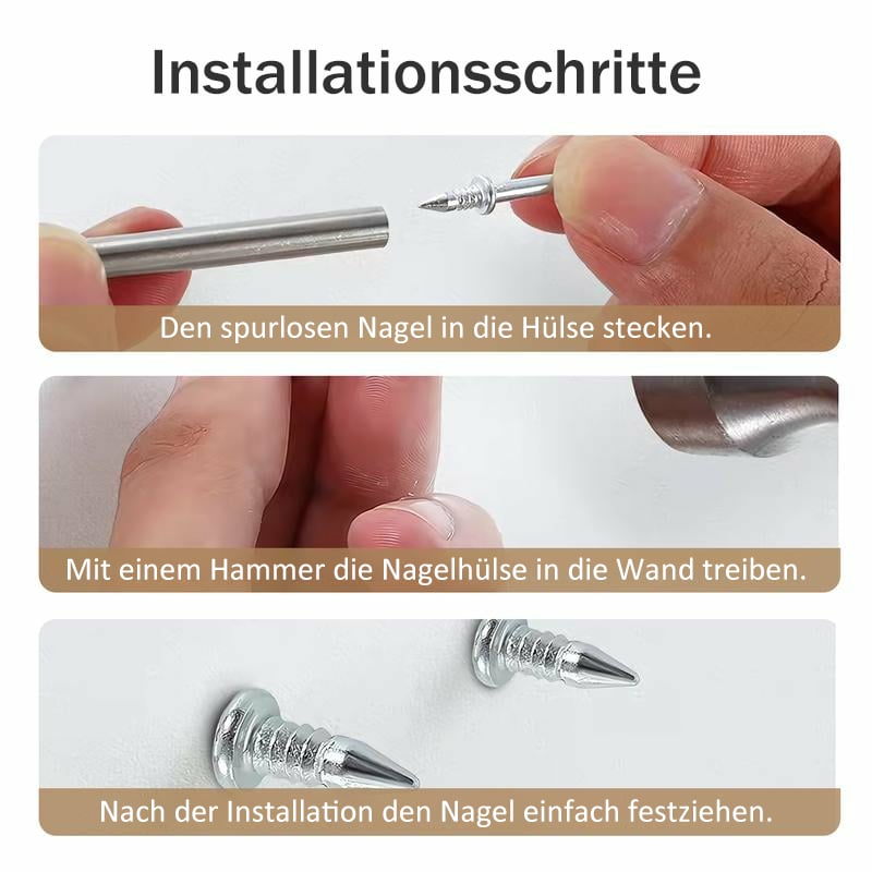 🔥Heißer Verkauf - 49% Rabatt🔥Doppelköpfiger Sockelfaden, nahtloser Nagel, hinterlässt keine Spuren
