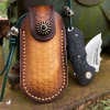 Handcrafted Damascus Steel Folding  Knife • Savage BY ATENAS™