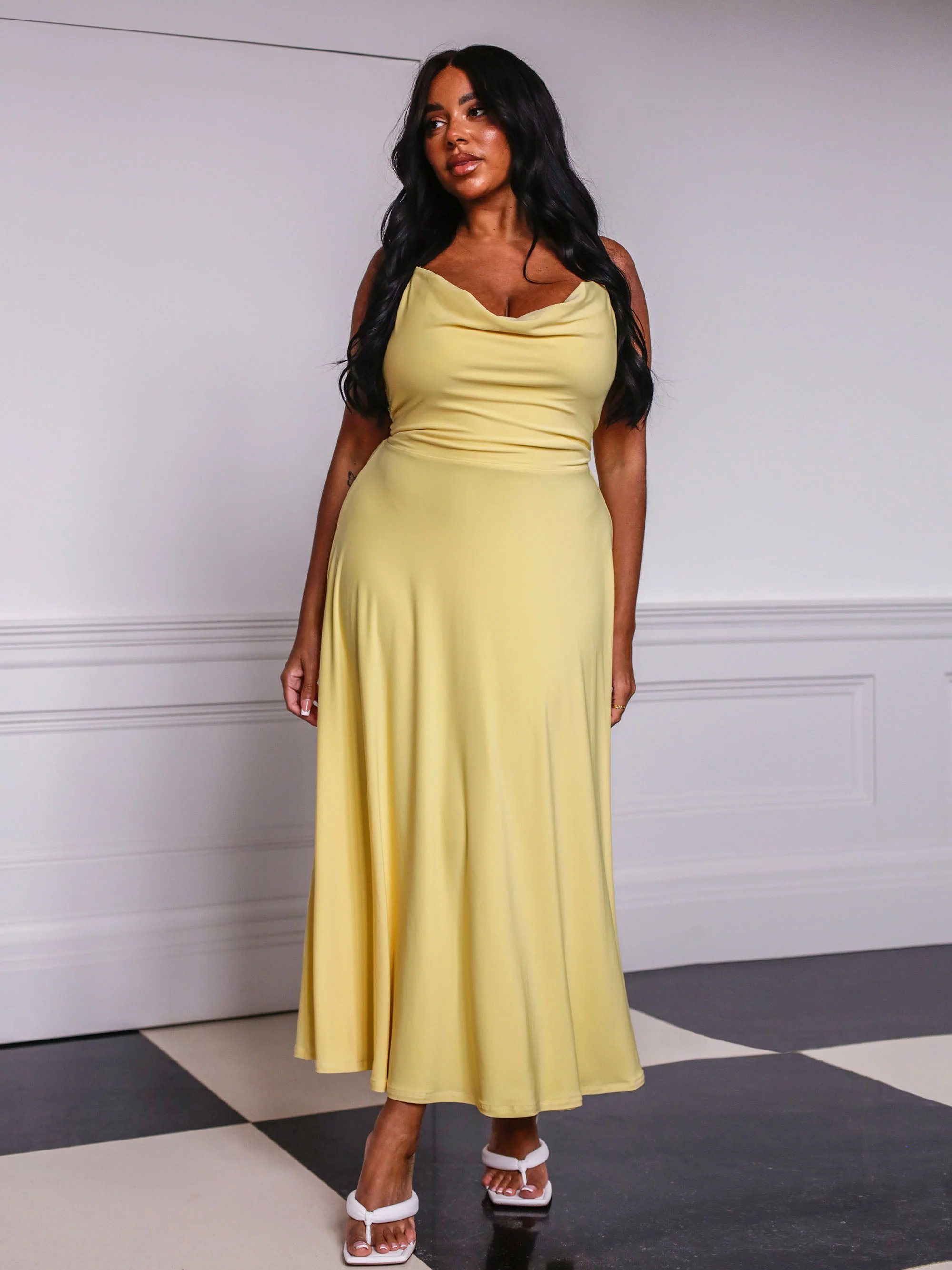 🔥Last Day Promotion 70% OFF🔥Lulah Drape Maxi Dress with Built-in Bra