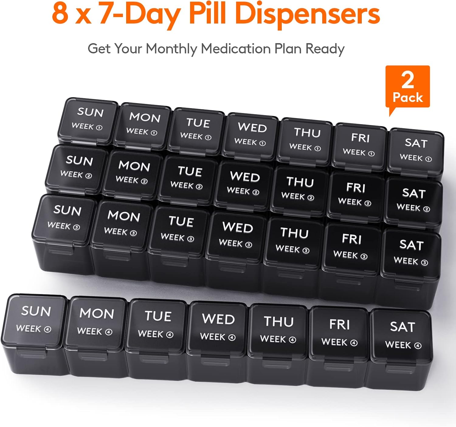 🔥LAST DAY 50% OFF-Pill Organizer (28 compartments)