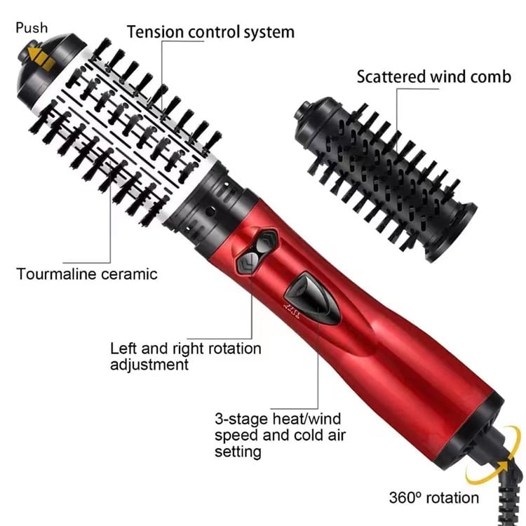 (🌲Early Christmas Sale- 50% OFF) 3-in-1 Hot Air Styler And Rotating Hair Dryer For Dry Hair, Curl Hair, Straighten Hair