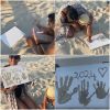 🌊DIY Romantic Beach Handprint Memorial Album - A SET[All tools included]