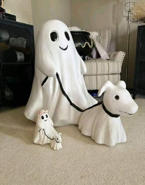 Tiktok Summer Sale🎉Ghost Walking Dog Statue👻