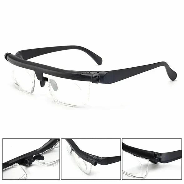 Adjustable Distance And Near Focus Glasses