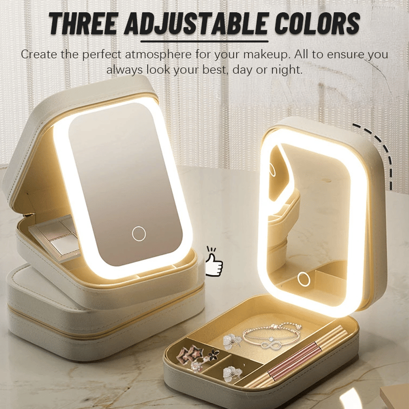 TikTok Last Day Promotion -60% OFF🎉 LED Three-Color Adjustable Makeup Mirror