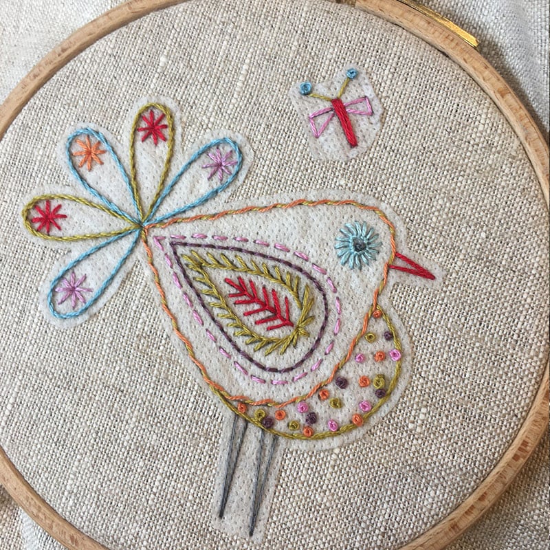 DIY Water soluble embroidery transfers