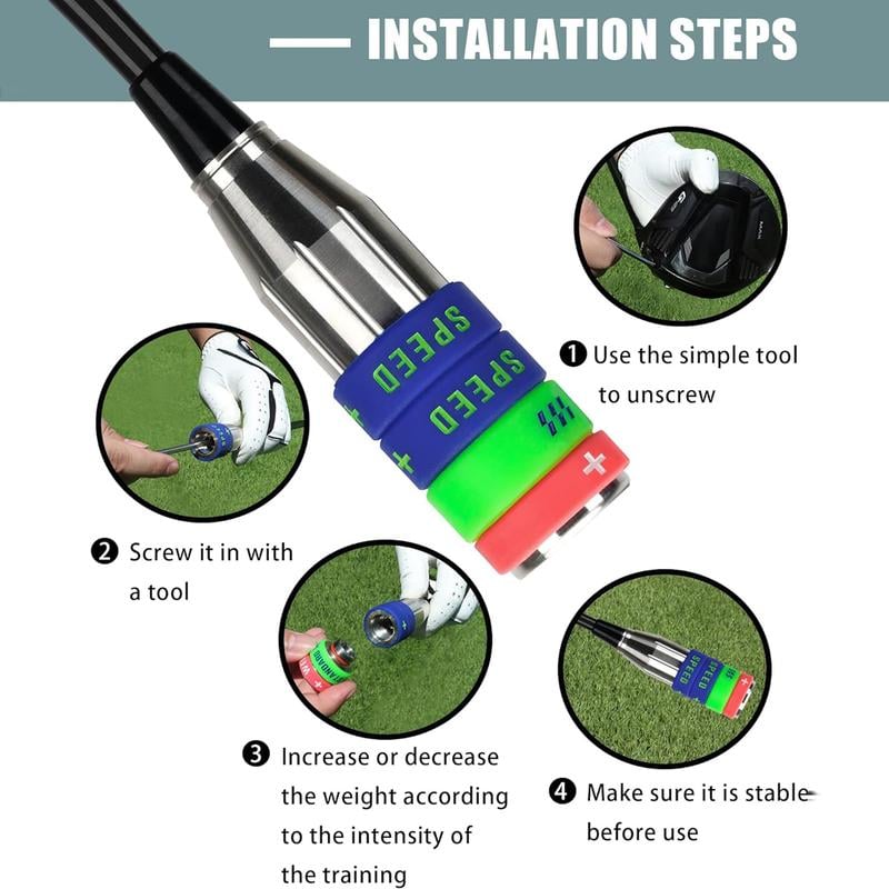 Golf Swing Speed Trainer Adjustable Training Equipment