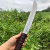 Damascus steel short katana