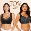 Ultimate Lift Full-Figure Seamless Lace Cut-Out Bra, Comfortable and Breathable Without Restraint