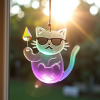 Colorful Cat Sun Catcher
