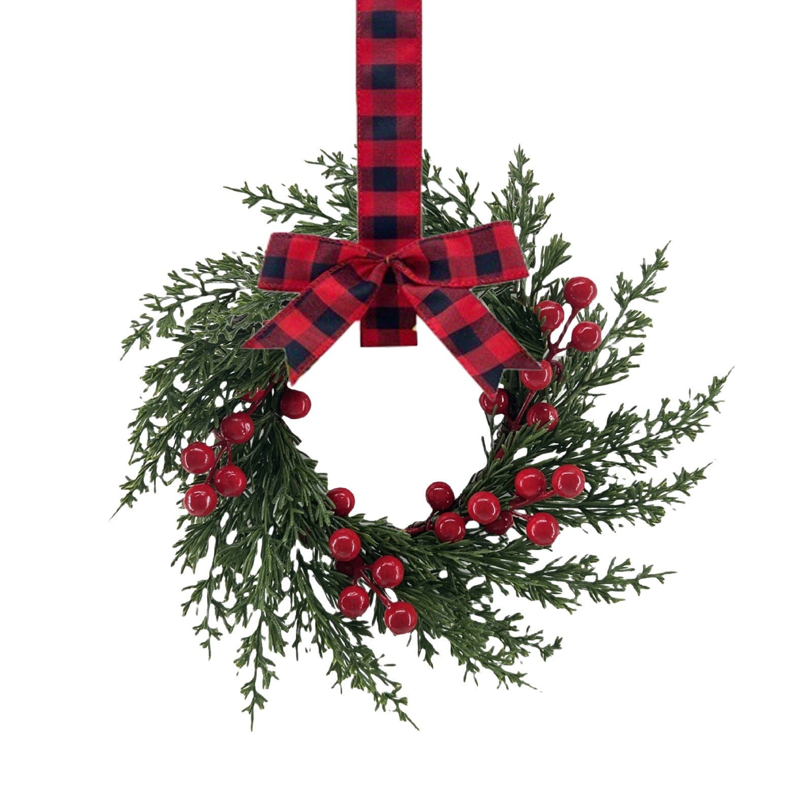🎄TikTok Christmas Sale -70% OFF✨Christmas Mini Cabinet Wreath with Ribbon Bows