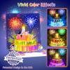 ⏰LAST DAY SALE 50% OFF💥Birthday Cards With Fireworks & Pop Up Cake & Blowable Light and Music