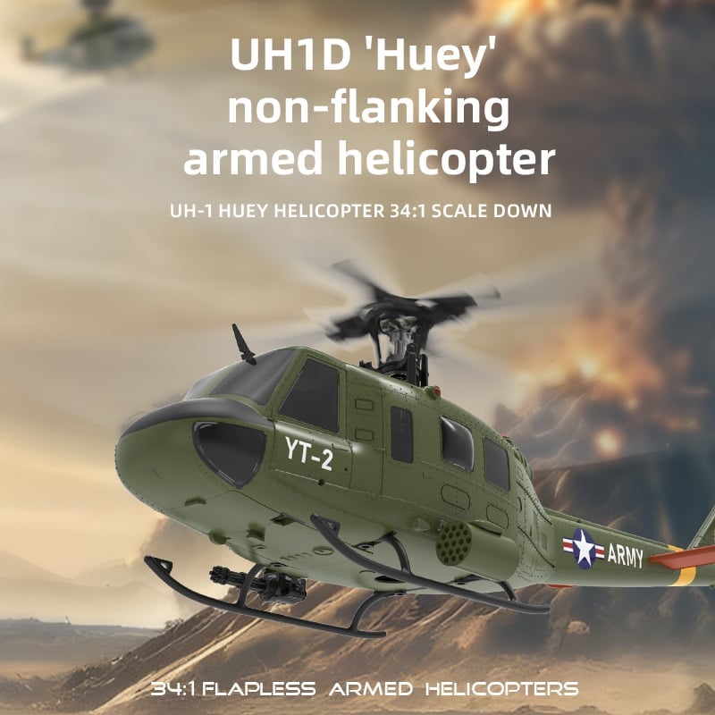 YuXiang F07 UH-1D Gyro Stabilized Helicopter-RTF