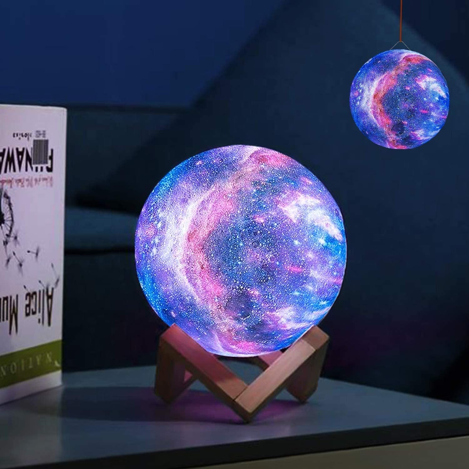 (🌲Early Christmas Sale - 49% OFF) Galaxy Moon Lamp,Buy 2 Free Shipping.