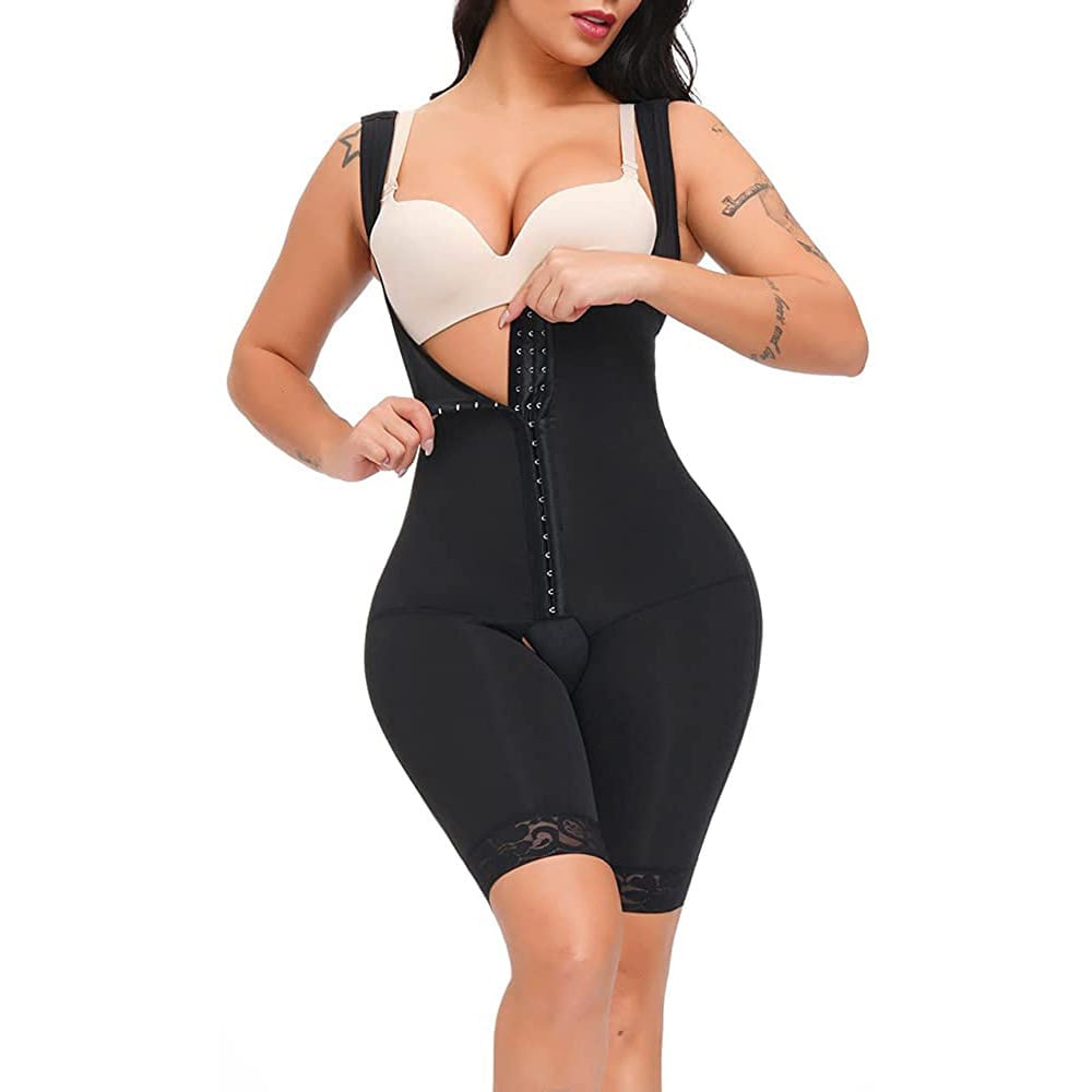 Firm Tummy Compression Bodysuit Shaper with Butt Lifter