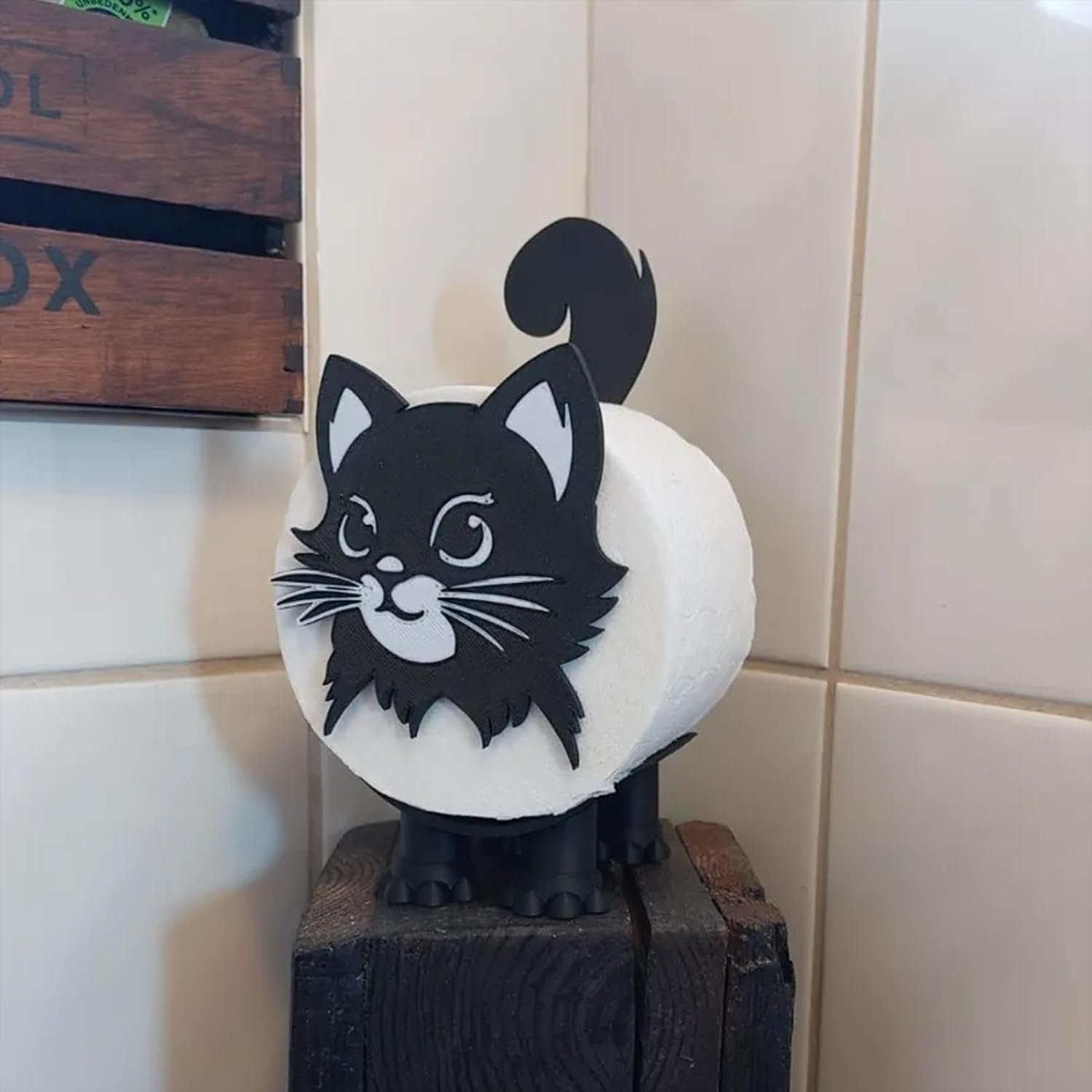 Cute Cat Toilets Roll Holder