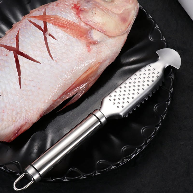 💥LAST DAY SALE 50% OFF💥2-in-1 Stainless Steel Fish Scaler + Ginger Grater