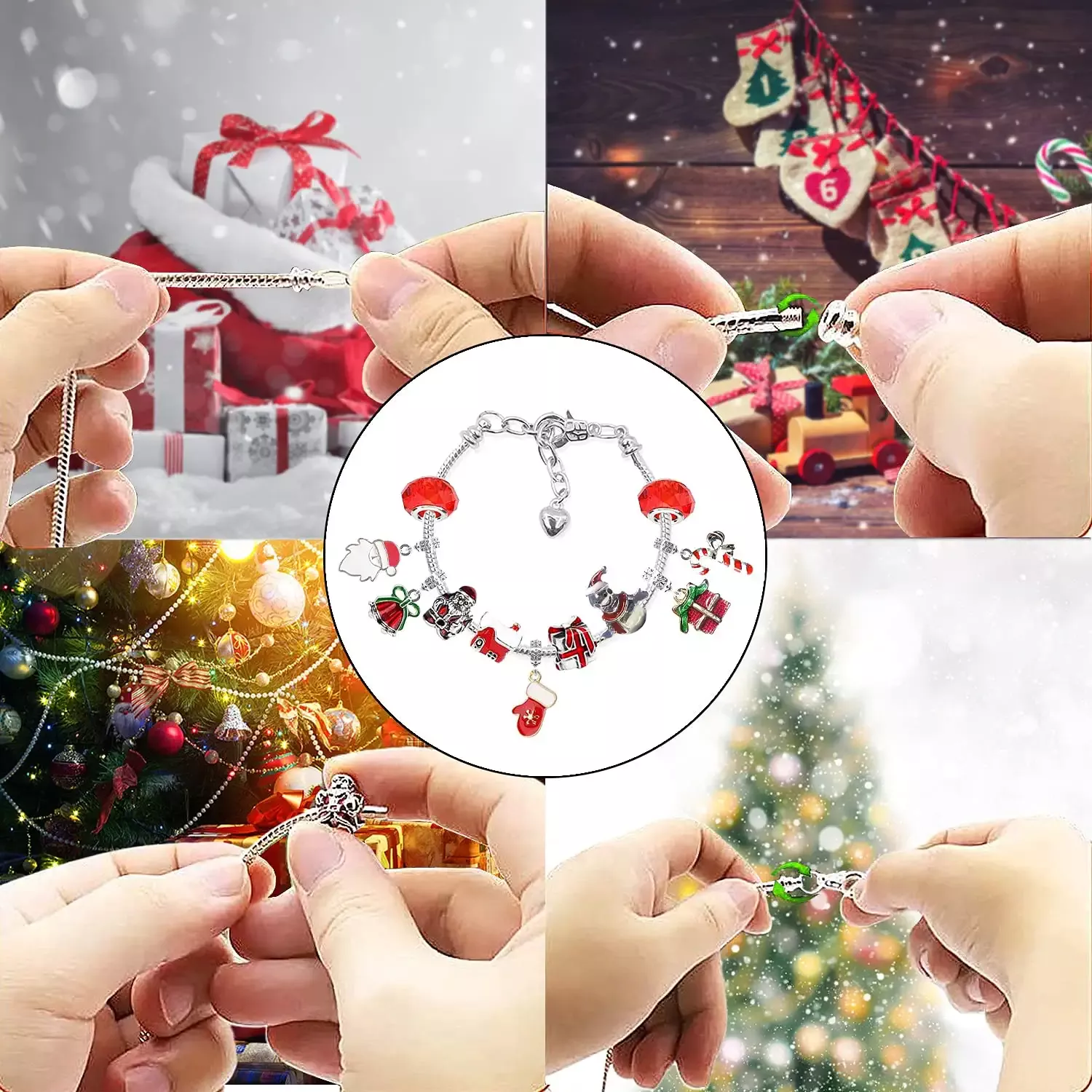 Christmas Hot Sale 48% OFF - DIY Christmas Advent Calendar Bracelets Set - Buy 2 Free Shipping