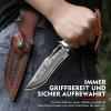 Damascus Steel Camping Knife - FREE SHIPPING