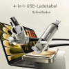 🔥1.5M 4-in-1-USB-Ladekabel- Schnellladung, MAX-240W-Geeignet für jedes elektronische Gerät⚡